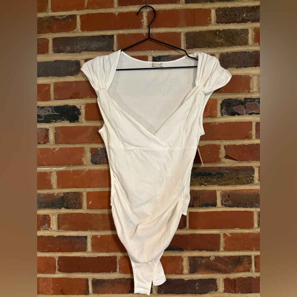 Free People White Bodysuit